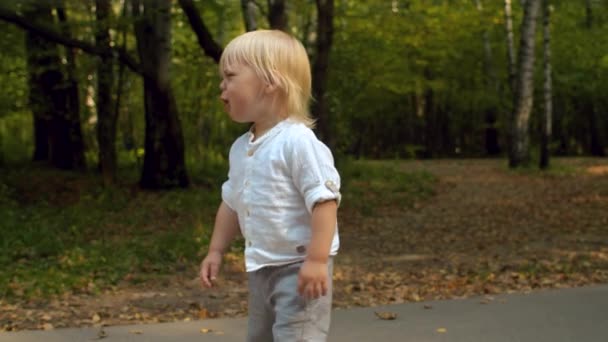 Pleurer tout-petit sur la route 