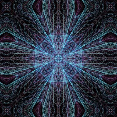 Yuvarlak soyut geometrik desen. Mandala.