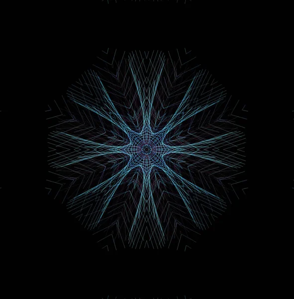 Kerek absztrakt geometriai minta. Mandala. — Stock Fotó