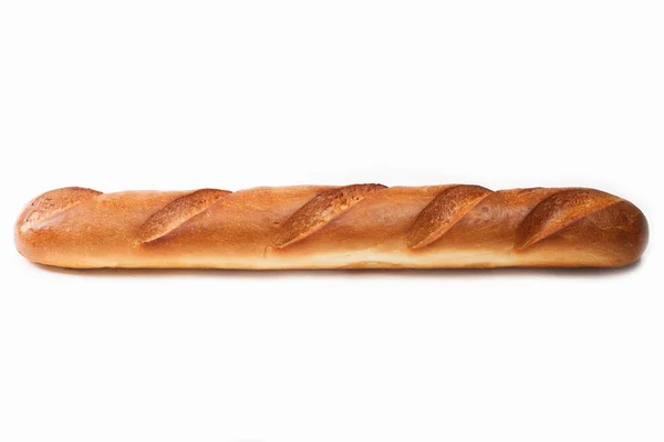 Beyaz arkaplanda ekmek somunu