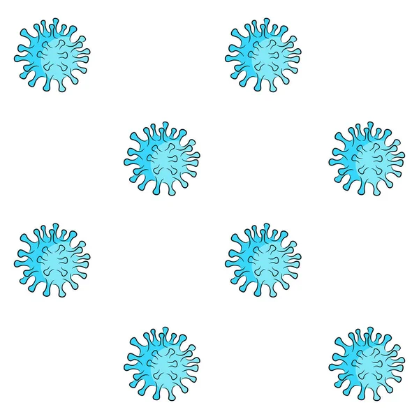 Coronavirus Pattern Background Coronaviruses Large Family Viruses Ranging Common Cold — Stock Vector