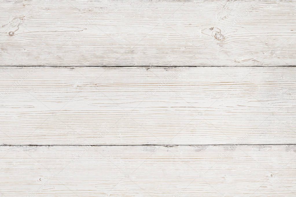 Wood Background, White Wooden Grain Texture, Old Striped Planks 