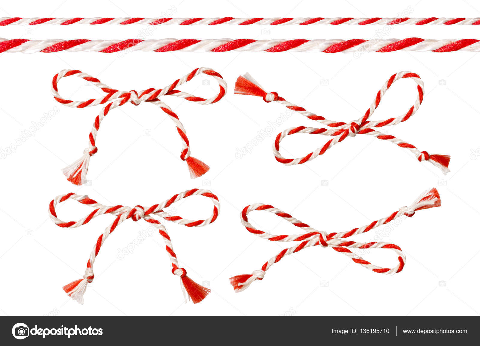 Red & White String