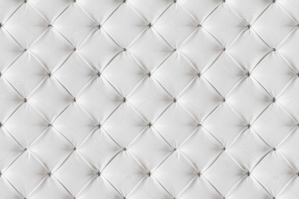 Leather Sofa Texture Seamless Background, White Leathers Upholstery