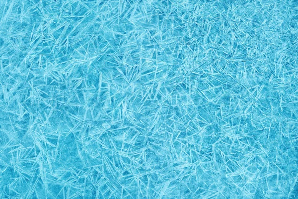 Eis Hintergrund, blaue Gefrierkristalle Textur — Stockfoto