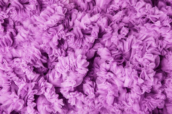 Trasa vågor, rosa tyg vågor, volang volang lila Wave bakgrundsstruktur — Stockfoto