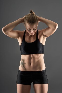 Fitness kadın Posing