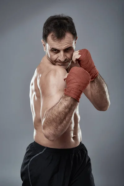 Kickbox fighter training — Stock Photo, Image