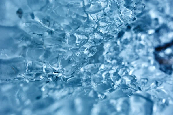 Icicles from frozen waterfall — Stock Photo, Image