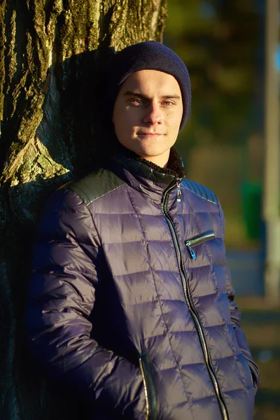 Teenage boy outdoor portrait — Stock Photo, Image