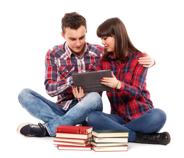 Tieners samen studeren — Stockfoto