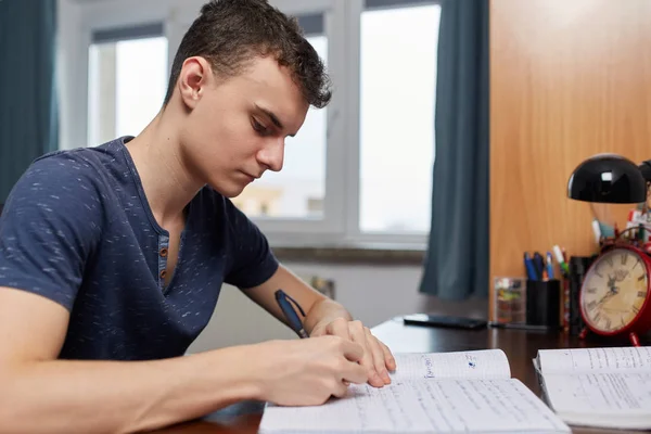 Adolescente haciendo tarea — Foto de Stock