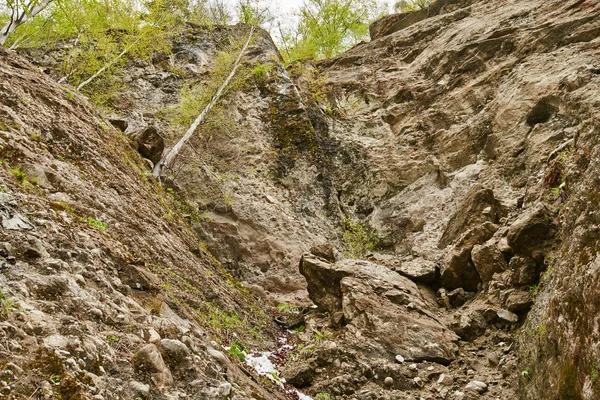 Avalanche of huge rocks — Stock Photo, Image