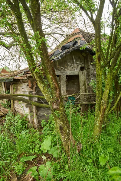 Casa in rovina in campagna — Foto Stock