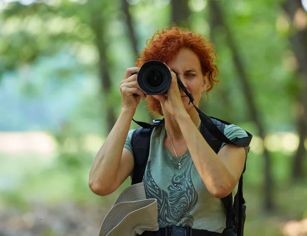 Charakter profesjonalny fotograf — Zdjęcie stockowe