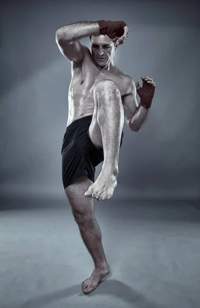 Muay thai fighter — Photo