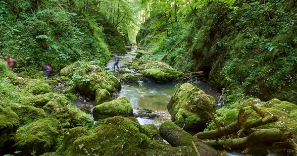 Galbena rivier en gorge — Stockfoto