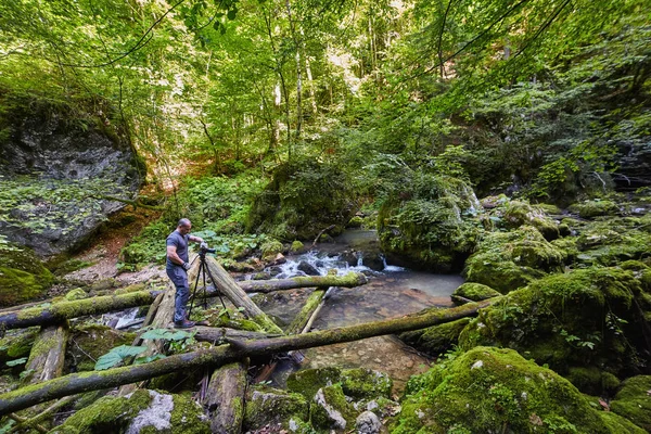 Galbena rivier en gorge — Stockfoto