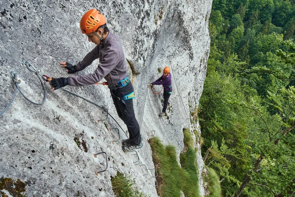 Lidé na trase — Stock fotografie