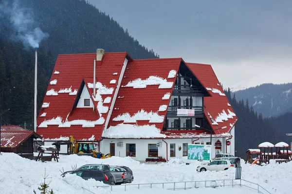 Septiembre 2017 Paisaje Con Capra Hotel Resort Rumania Montañas Fagaras — Foto de Stock