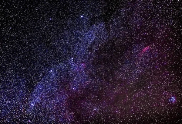 Nachthimmel Mit Sternen Und Einem Teil Der Milchstraße — Stockfoto