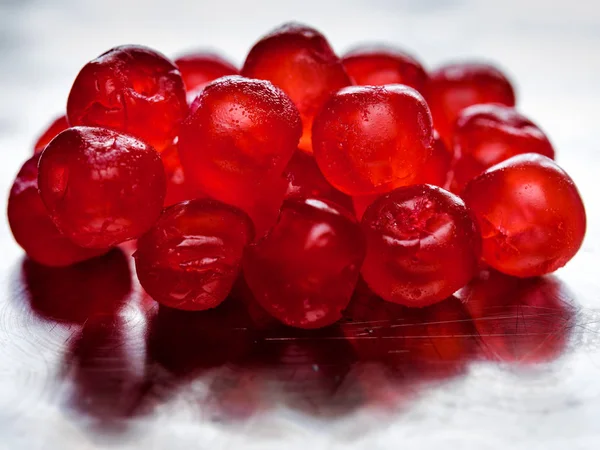 Pile of candied cherries — Stock Photo, Image