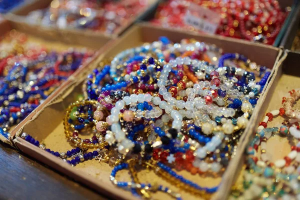 Handmade Religious Bracelets Closeup — Stock Photo, Image