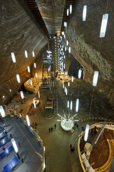 Turda Romania December 2016 Interior Turda Salt Mine Open Hours — Stock Photo, Image