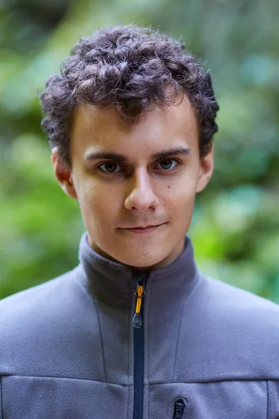 Closeup Portrait Handsome Teenager — Stock Photo, Image