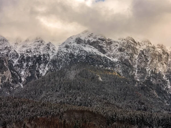 High Mountains Powdered Snow Sunset Light — Stock Photo, Image