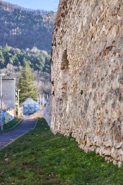 Brasov Rumänien December 2019 Gatuliv Brasovs Gamla Stadskärna Ett Populärt — Stockfoto