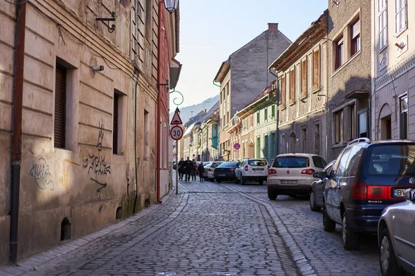 Brasov Romania December 15Th 2019 Street Life Old Center Brasov — Stock Photo, Image