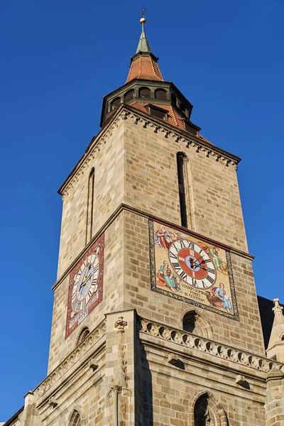 Brasov Roumanie Décembre 2019 Eglise Noire Une Attraction Historique Médiévale — Photo