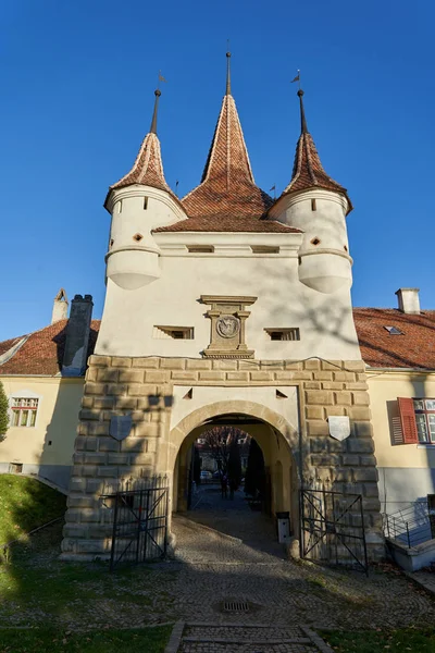 Brasov Roménia Dezembro 2019 Vida Rua Centro Antigo Cidade Brasov — Fotografia de Stock