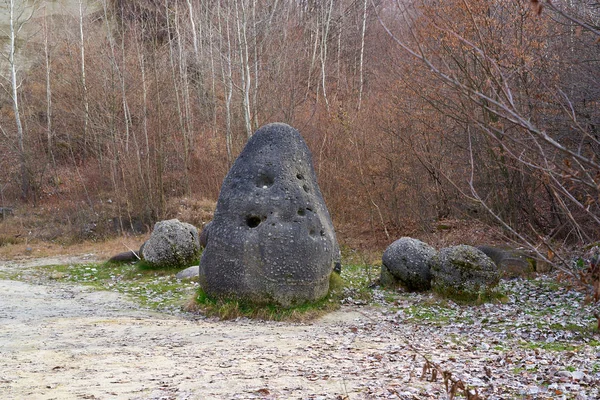 Rocce Sedimentarie Concrezioni Nel Parco Naturale Romania Fotografia Stock