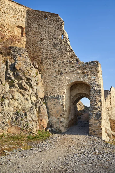 Середньовічна Фортеця Готичному Стилі Кам Яними Стінами — стокове фото