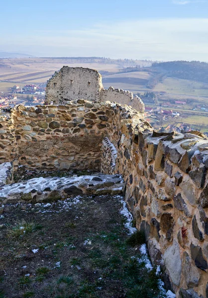 Fortaleza Medieval Estilo Gótico Com Paredes Pedra — Fotografia de Stock