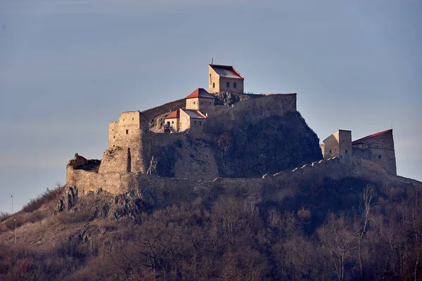 Középkori Erőd Gótikus Stílusban Kőfalakkal — Stock Fotó