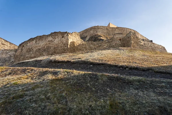 Fortaleza Medieval Estilo Gótico Con Muros Piedra — Foto de Stock