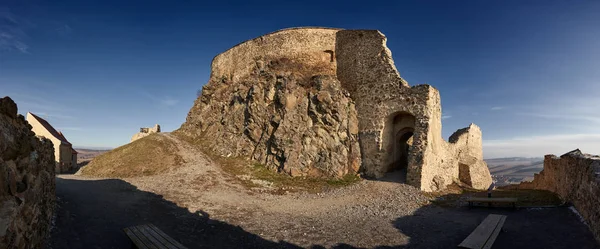 Medieval Fortress Gothic Style Stone Walls — 스톡 사진