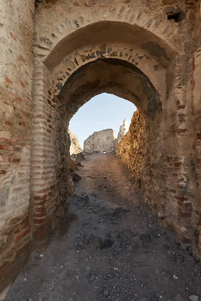 Fortaleza Medieval Estilo Gótico Con Muros Piedra —  Fotos de Stock