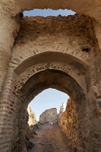 Middeleeuwse Vesting Gotische Stijl Met Stenen Muren — Stockfoto