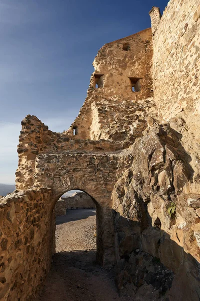 Fortaleza Medieval Estilo Gótico Con Muros Piedra —  Fotos de Stock