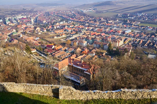 Luchtfoto Boven Een Oude Stad — Stockfoto