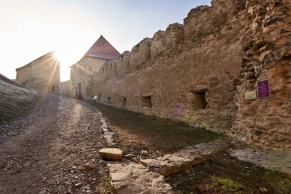 Rupea Románia 2019 Január Rupea Erőd Történelmi Nevezetesség Népszerű Turisztikai — Stock Fotó