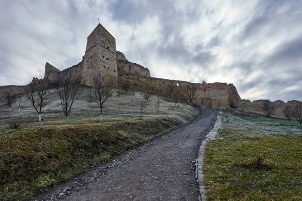 Medieval Fortress Ruins Hilltop — Stock Photo, Image