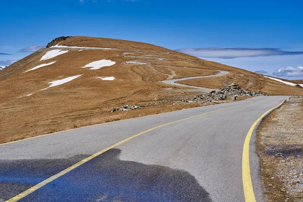 Transalpina Romániában Nyár Elején Hegyekben Stock Fotó