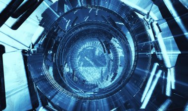 3D render, fütüristik arka plan 