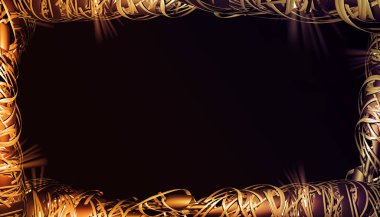 3D render, fütüristik çerçeve