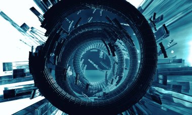 teknolojik altyapı 3D render 